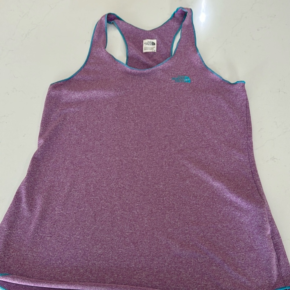 Women’s Purple North Face Razor Back Tank- Size Large